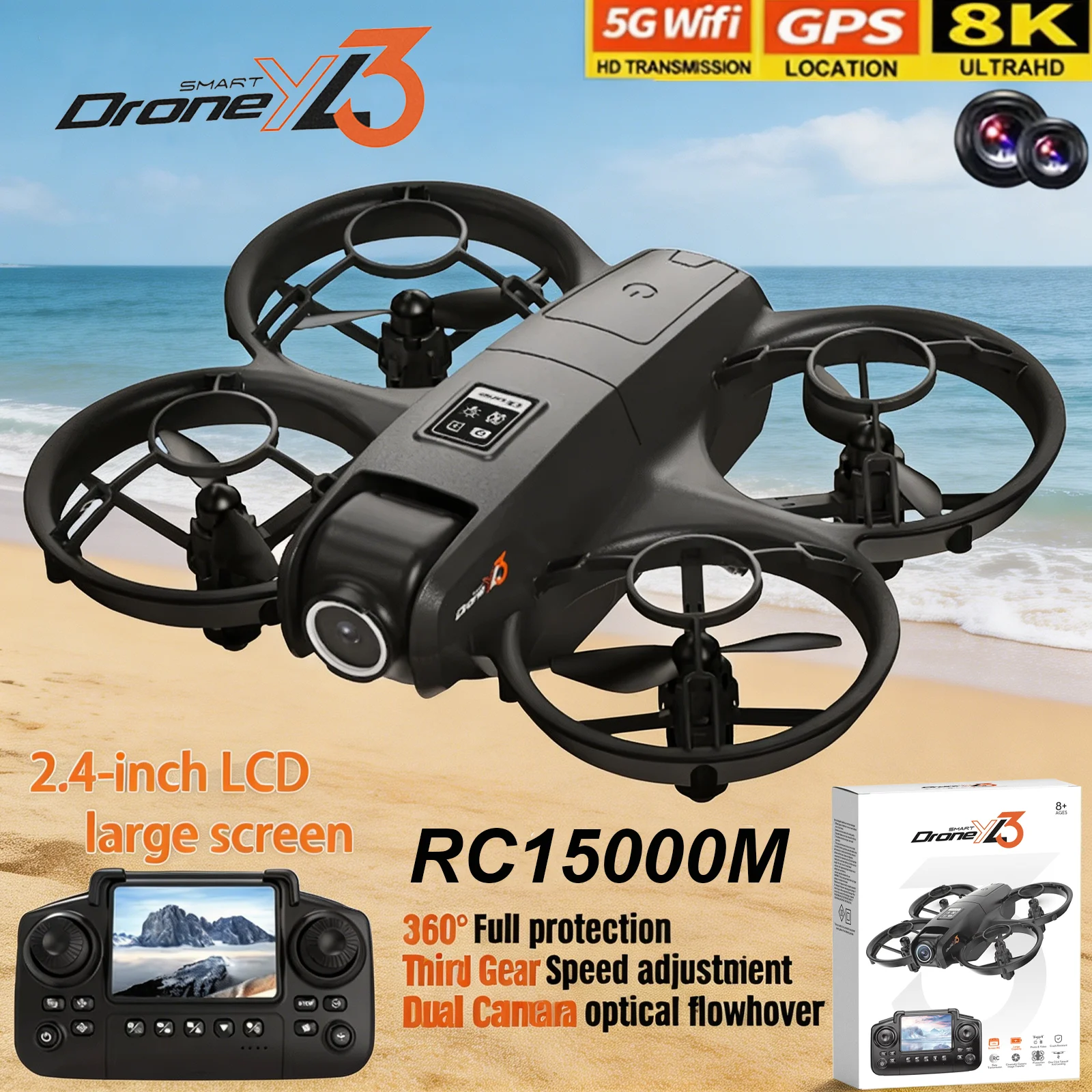 Drone Surveying - Yeni YL3 RC Drone 8K 1080P