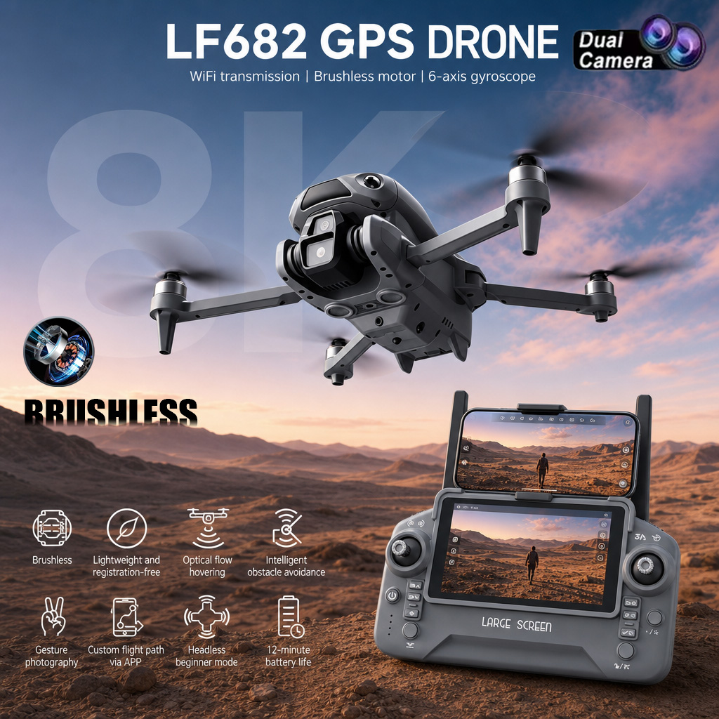Yeni LF682 Drone 8K Çift Kamer - Drone Multispectral incelemesi ve fiyatı